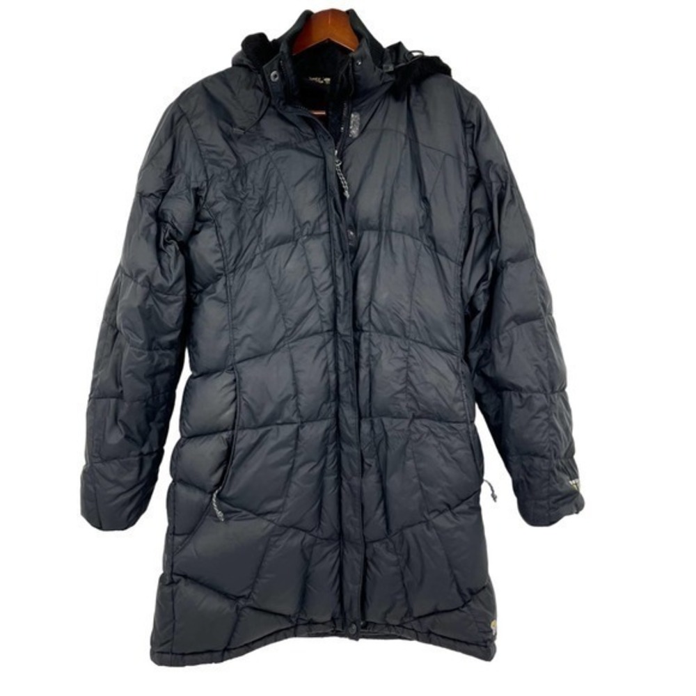 Mountain Hardware black puffer front zip jacket w/ pockets warm women size small